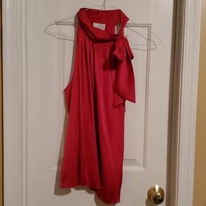 Silk shoulder tie blouse from Loft